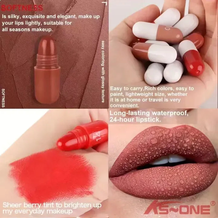 Mini Capsule Lipstick Pack (18 Pcs) – Smooth & Hydrating