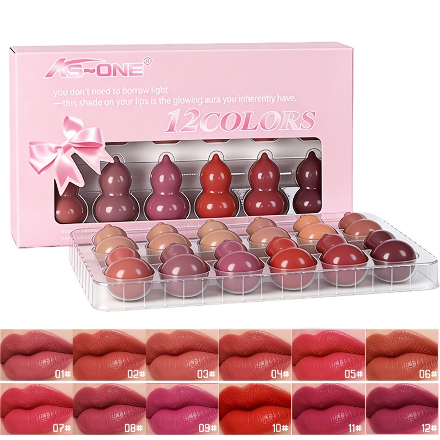 12pcs Lipstick Set - Waterproof Velvet Matte