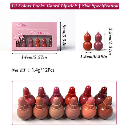 12pcs Lipstick Set - Waterproof Velvet Matte