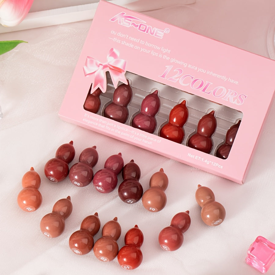12pcs Lipstick Set - Waterproof Velvet Matte