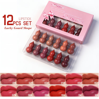12pcs Lipstick Set - Waterproof Velvet Matte
